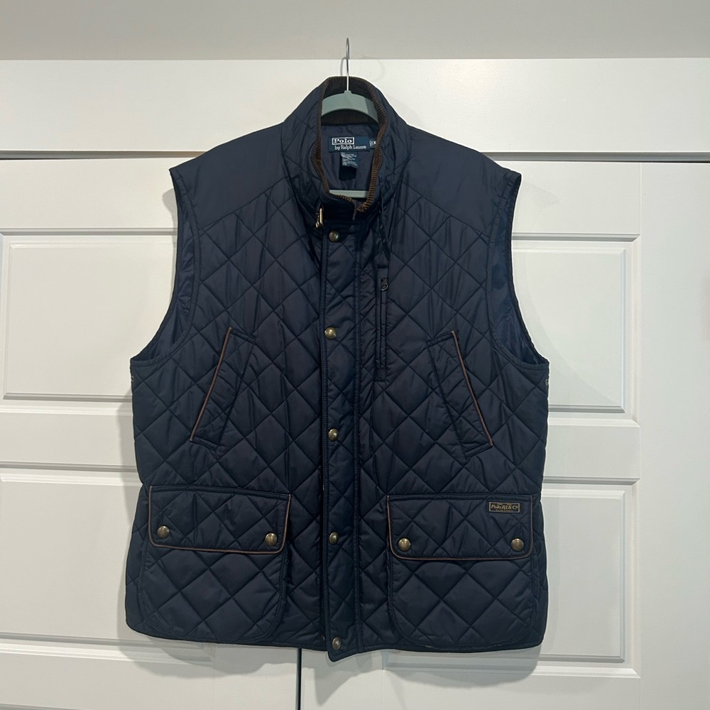 Polo Ralph Lauren Navy Quilted Vest